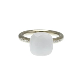 Pomellato Nude Ring White Gold (18K) Fashion Diamond,Quartz Band Ring Silver