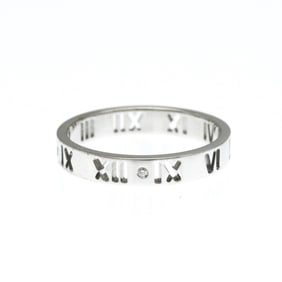Tiffany Atlas Pierced Ring White Gold (18K) Fashion Diamond Band Ring Silver