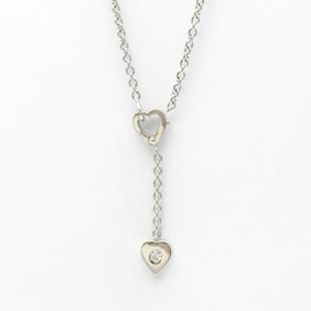 Cartier Monamour Necklace White Gold (18K) Diamond Men,Women Fashion Pendant Necklace (Silver)
