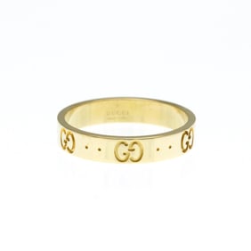 Gucci Icon Yellow Gold (18K) Fashion No Stone Band Ring Gold