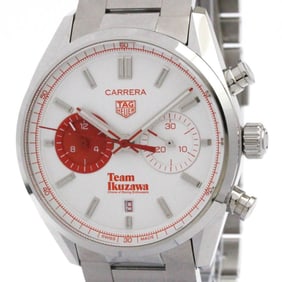 TAG HEUER Carrera Team Ikuzawa by Bamford Steel Mens Watch CBN201F Polished