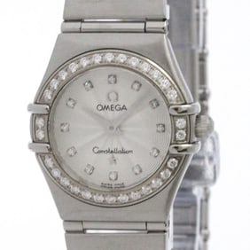 OMEGA Constellation Diamond Steel Quartz Ladies Watch 1466.36