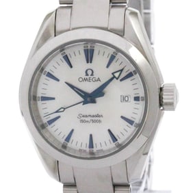 OMEGA Seamaster Aqua Terra MOP Dial Steel Ladies Watch 2577.70 Polished