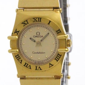 OMEGA Constellation Gold Plated Quartz Ladies Watch 795.1076