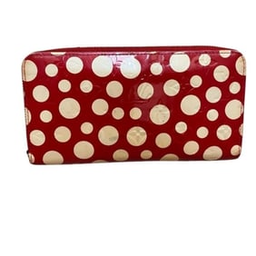 Louis Vuitton Vernis Dot Infinity M91572 Yayoi Kusama Round Long Wallet for Women