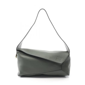 LOEWE Puzzle Hobo Shoulder Bag, Leather, Women's, Green