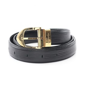 Louis Vuitton Santur Classic Epi Noir Leather Belt, Women's, Black, M6832