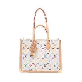Louis Vuitton LOUIS VUITTON x Takashi Murakami On the Go Trunk MM Tote Bag, Coated Canvas and