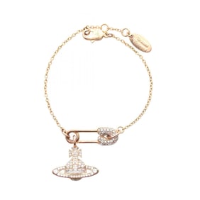 Vivienne Westwood Orb Bracelet with Gold-Plated Rhinestones, Women's, Gold and Clear