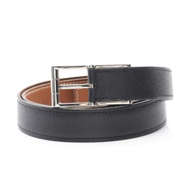 Hermes HERMES belt, clothing, leather, women's, black