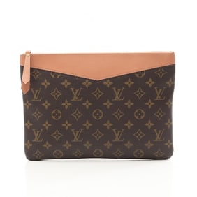 Louis Vuitton M64590 daily pouch, clutch bag, and second bag in coated canvas leather with Monogram