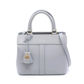Celine Small Cabas de France Handbag, Leather, Women's, Blue, 191963CRE