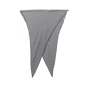 Hermès HERMES Rosange GM Scarf/Shawl, Silk, Cashmere, Women's, Black