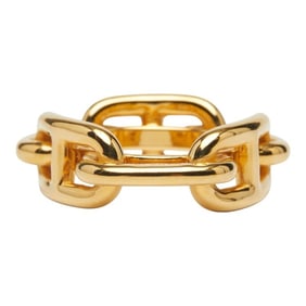 Hermès Lucade Chaine d'Ancre Scarf/Muffler Ring Gold Plated Women's HERMES