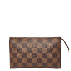 Louis Vuitton Damier Mare Tote Bag with Pouch, Shoulder Bag, N42240, Brown Leather, Women's, LOUIS