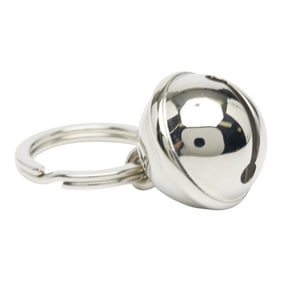 Hermes Bell/Tin Charm Keychain/Scarf Ring Silver Metal Women's HERMES