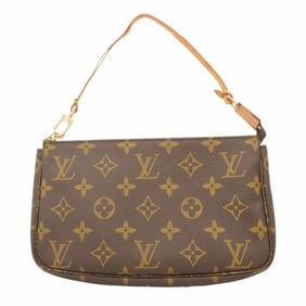 Louis Vuitton Monogram Pochette Accessoires M51980 Brown Women's Pouch