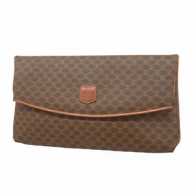 Celine clutch bag Macadam brown women's