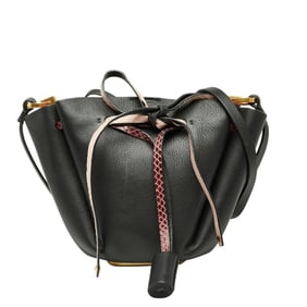Valentino Studded Crossbody Shoulder Bag in Black and Pink Leather for Women