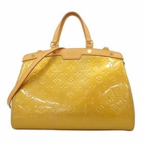 Louis Vuitton Vernis MM M91755 Handbag, Beige Poodle, 2-Way Bag for Women
