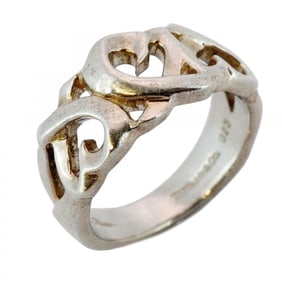 Tiffany & Co. Triple Loving Heart Ring, Silver 925, Size 11.5, Women's, P1375683