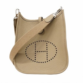 Hermes Hermès Evelyn TPM Amazon Shoulder Bag in Taurillon Clemence Beige Marfa with Double Stamp