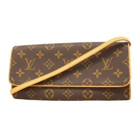 Louis Vuitton Monogram Pochette Twin GM Shoulder Bag M51852 Brown Women's