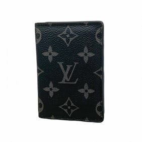 Louis Vuitton Monogram Eclipse Organizer de Poche Card Case, M61696, Black, Men's, P1499197