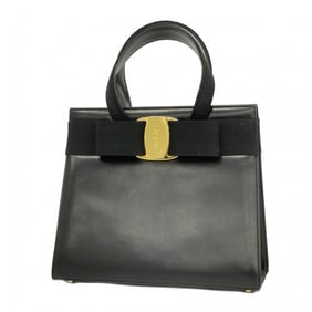 Salvatore Ferragamo Vara Leather Black Handbag for Women P1497370