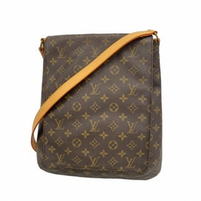 Louis Vuitton Monogram Musette Shoulder Bag M51256 Brown Women's