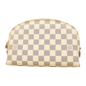 Louis Vuitton Damier Azur Pochette Tick GM Pouch N23346 White Women's P1491387