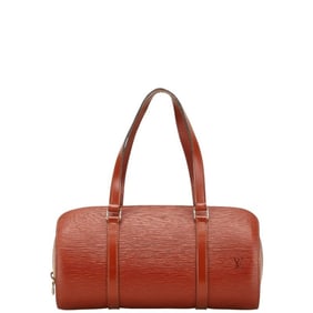 Louis Vuitton Epi Soufflot Handbag M52223 Kenya Brown Leather Women's LOUIS VUITTON
