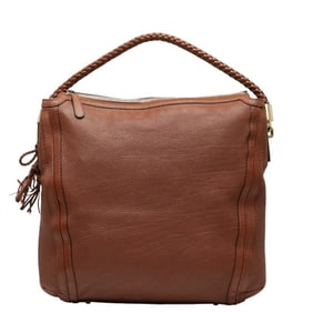 Gucci Tassel One-Shoulder Bag 269947 Brown Leather Women's GUCCI