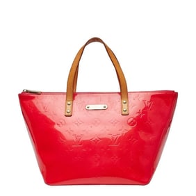 Louis Vuitton Monogram Vernis Bellevue PM Handbag M93669 Rose Pop Patent Leather Women's LOUIS