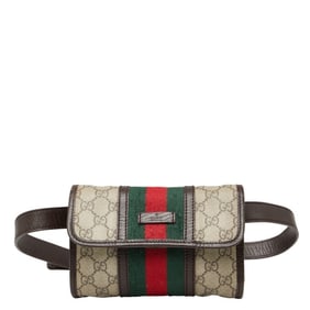 Gucci Sherry Line GG Supreme Body Bag/Waist Bag 152597 Beige Multicolor Leather Women's GUCCI
