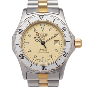 Omega 2000 Series Watch 974.015 Quartz Gold Dial Stainless Steel Plated Women's OMEGA