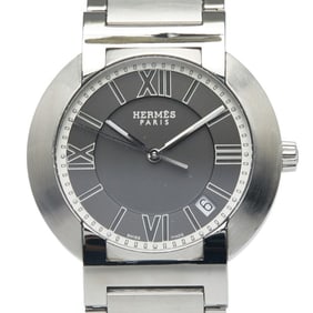 Hermès Nomade Automatic Quartz Watch, No. 1.710, Gray Dial, Stainless Steel, Men's, HERMES