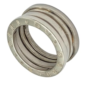 BVLGARI B-zero1 2-band ring #49 18KWG 8.4g white gold