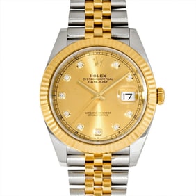 Rolex ROLEX 126333G Datejust 41 Random Serial Automatic Watch Champagne Dial YG x SS Men's