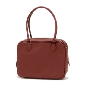 Hermes Hermès Mini Plume Handbag Swift Rouge H Silver Hardware Double Stamp