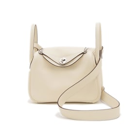 Hermes Hermès Lindy Mini Handbag Swift Nata Silver Hardware K Stamp