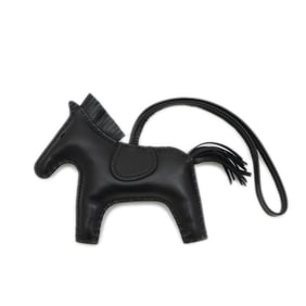 Hermes Rodeo MM Bag Charm So Black