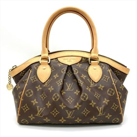 Louis Vuitton Tivoli PM Handbag Monogram Canvas M40143 Brown VI0049 Unisex