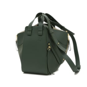 Loewe Hammock Small Shoulder Bag in Green Calfskin A538S35X51