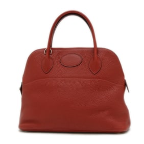 Hermes Hermès Bolide 31 Handbag in Taurillon Rouge H with Silver Hardware, Stamped I