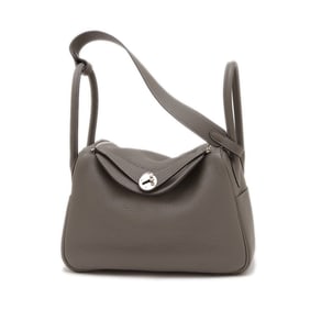 Hermes Hermès Lindy 26 Handbag, Taurillon Grimayer Leather, Silver Hardware, U Stamp