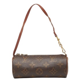 Louis Vuitton Monogram Papillon 30 Handbag/Shoulder Bag M51365 with Pouch, Brown Leather, Women's,