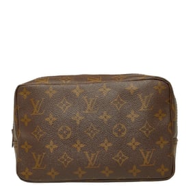 Louis Vuitton Monogram Truss Toilette 23 Second Bag/Clutch Bag M47524 Brown Leather Women's LOUIS