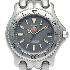 TAG Heuer Sel Watch S99.706 Quartz Gray Dial Stainless Steel Men's HEUER