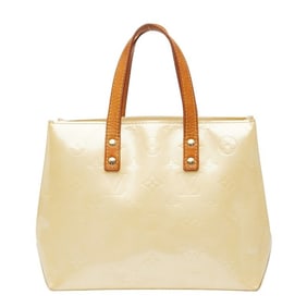 Louis Vuitton Monogram Vernis Reed PM Handbag M91144 Beige Patent Leather Women's LOUIS VUITTON